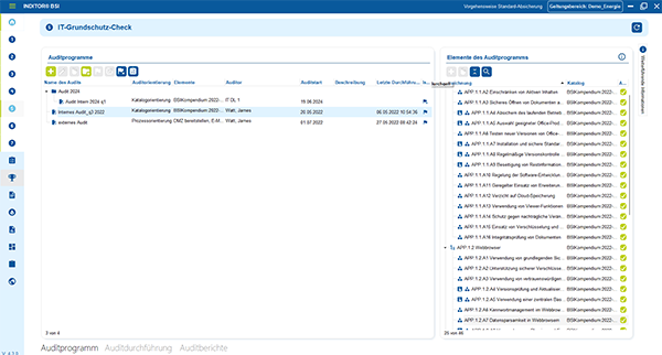 INDITOR Screenshot IT-Grundschutz-Check